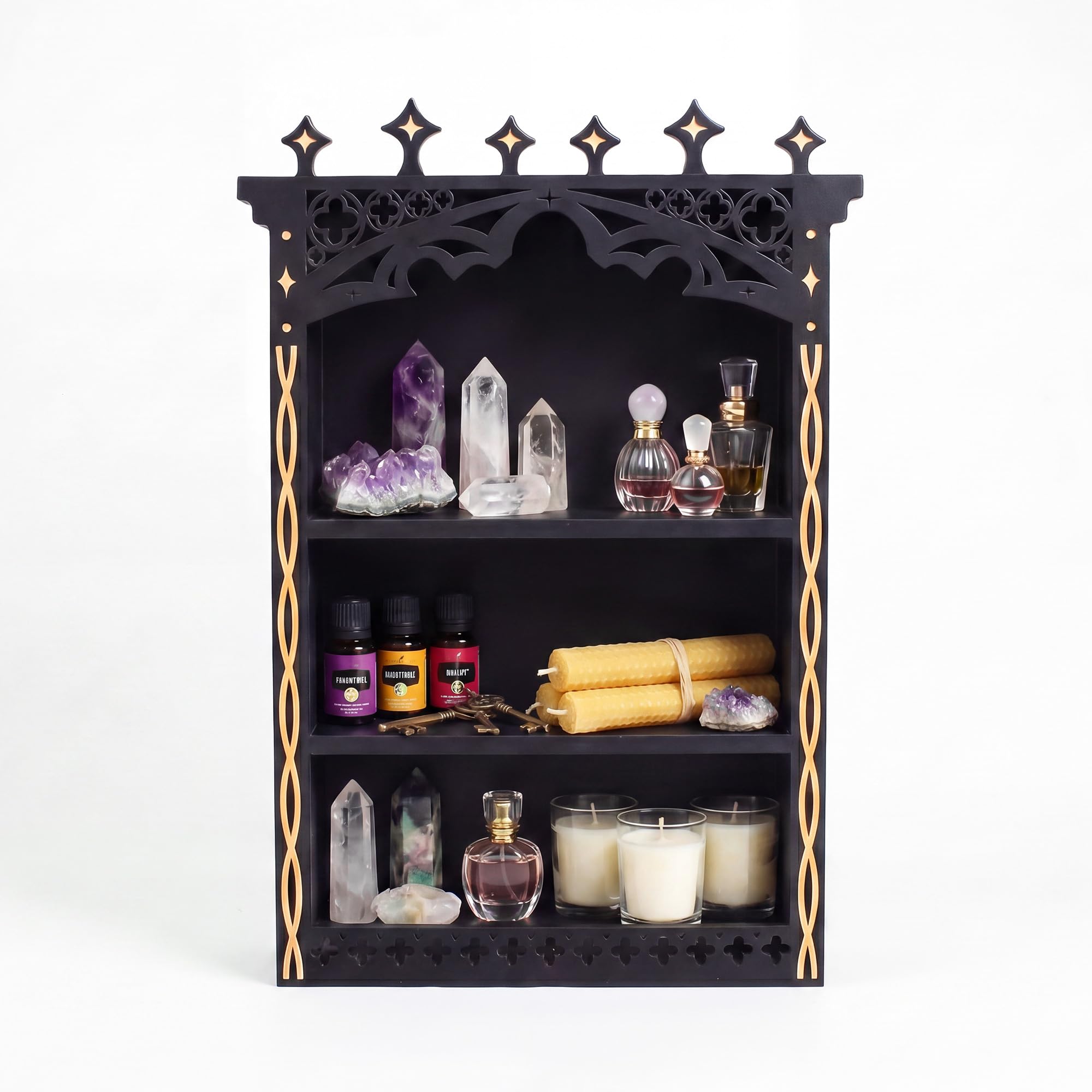 Amazon.com: Gothic Wall Shelf | Crystal Display Shelf | Wall Mount